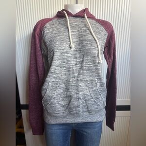 Reflex Gray and Maroon Hoodie